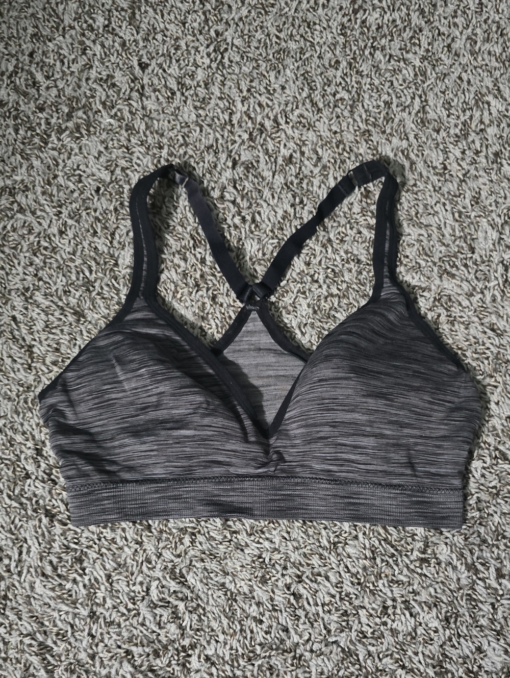 Seamless Heathered Gray Wireless Bralette